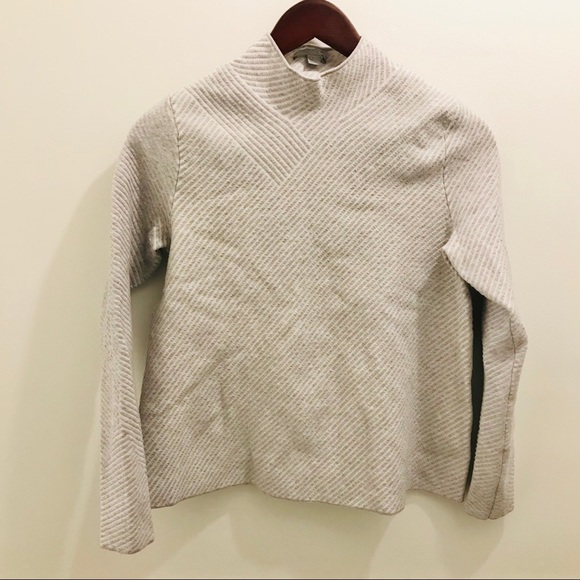 COS Striped Sweatshirt Gray XS Long Sleeve - Picture 1 of 8